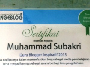 Guru blogger inspiratif KSGN 2015